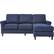 Front. Serta - Harmon L-Shaped Fabric 2-Piece Sectional Sofa - Navy.