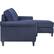 Alt View 12. Serta - Harmon L-Shaped Fabric 2-Piece Sectional Sofa - Navy.