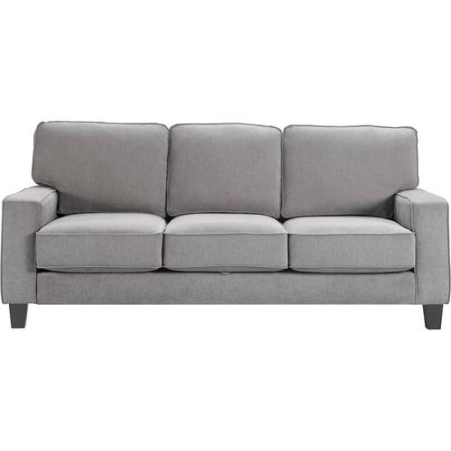 Serta - Palisades Modern 3-Seat Fabric Sofa - Soft Gray