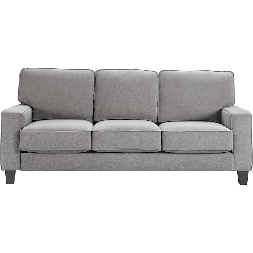 Best Buy: Serta Palisades Modern 3-Seat Fabric Sofa Soft Gray UPH20134D