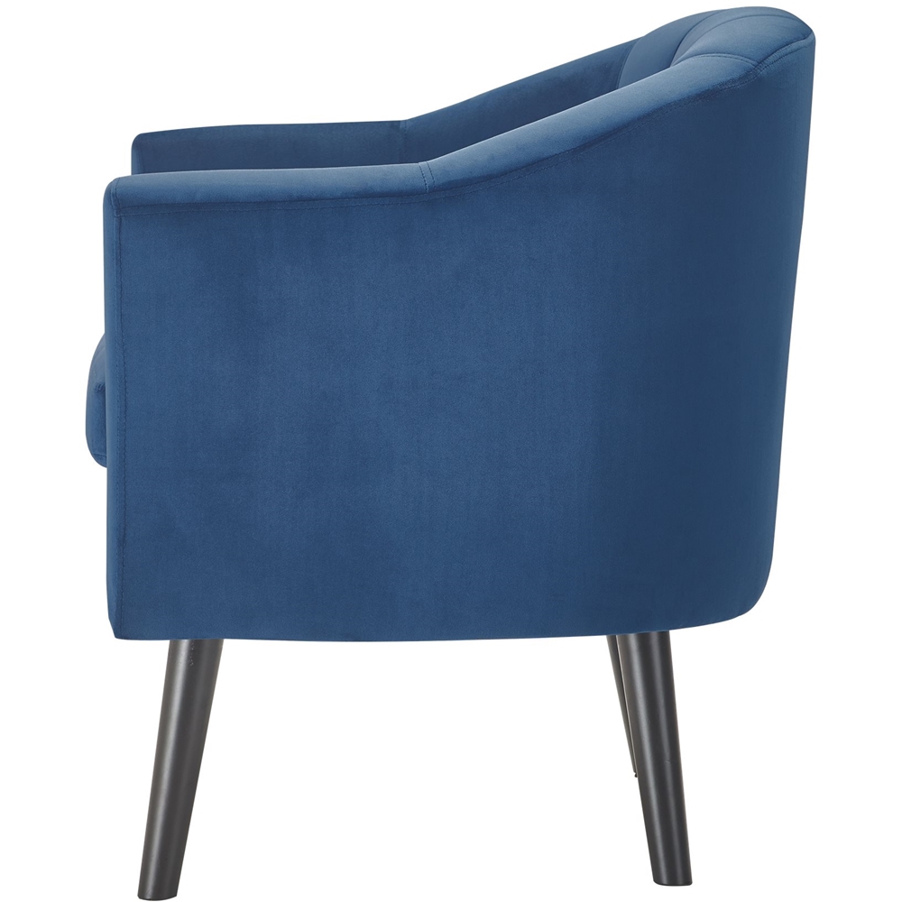 Angle View: Studio Designs - 4-Leg 100% Polyester Accent Chair - Dark Gray