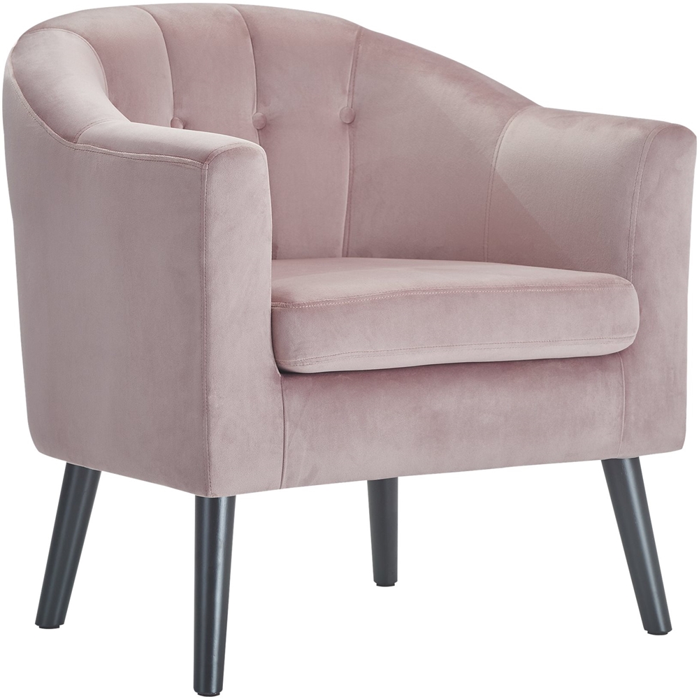 Left View: Adore Decor - Jolie Swivel Lounge Chair - Seaglass Blue