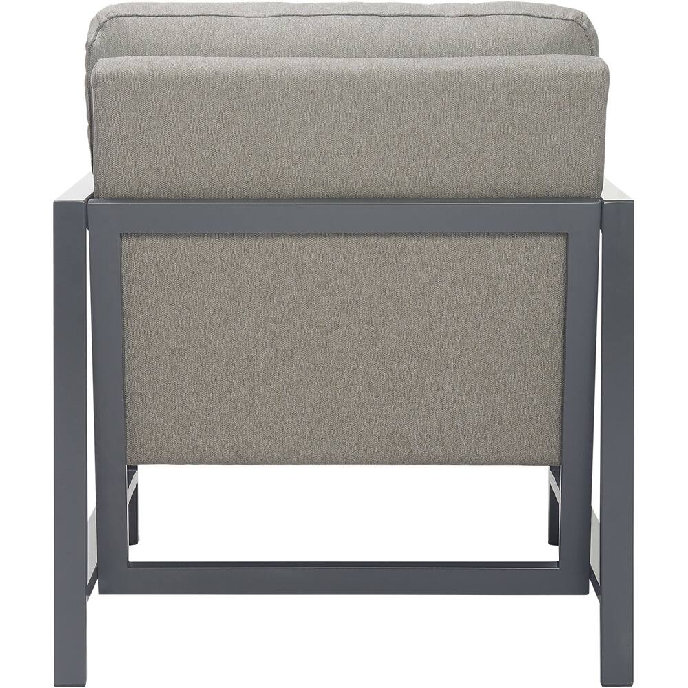 Alt View 12. Finch - Contemporary Mid-Century Armchair - Gray/Bronze.
