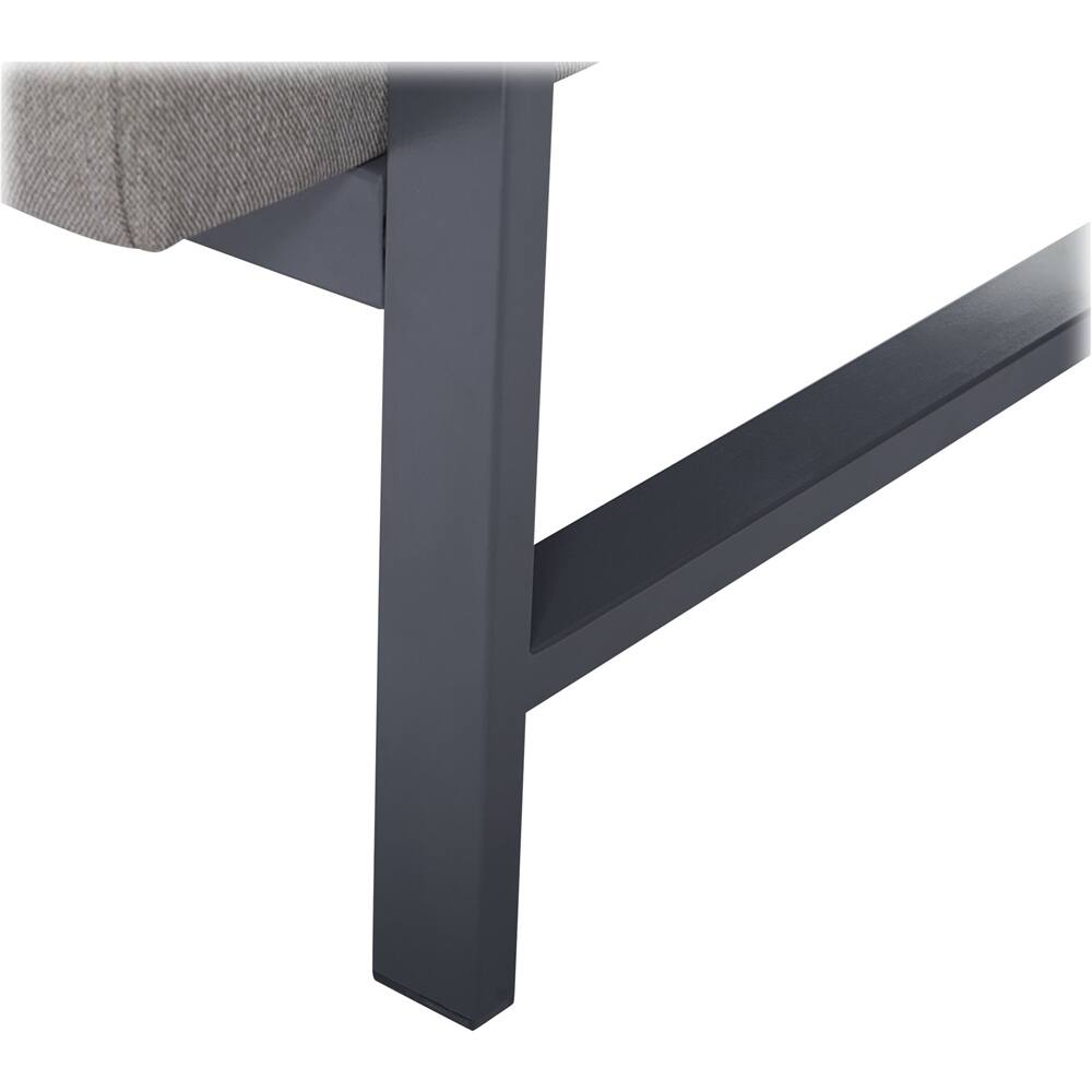 Alt View 18. Finch - Contemporary Mid-Century Armchair - Gray/Bronze.