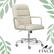 Left. Finch - Franklin Bonded Leather Office Chair - Ivory.