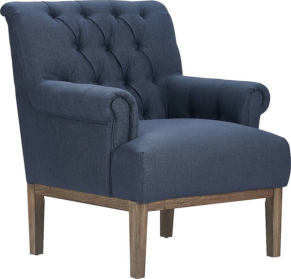 Angle View: Finch - Westport Vintage Accent Chair - French Blue