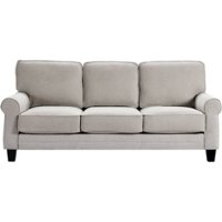 Serta - Copenhagen 3-Seat Fabric Sofa - Light Gray - Front_Zoom
