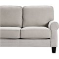 Alt View Zoom 11. Serta - Copenhagen 3-Seat Fabric Sofa - Light Gray.