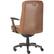 Alt View 11. La-Z-Boy - Dawson Faux Leather and Wood Frame Executive Chair - Saddle Brown.