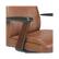 Alt View 16. La-Z-Boy - Dawson Faux Leather and Wood Frame Executive Chair - Saddle Brown.