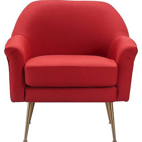 Elle Decor - Ophelia Lounge Chair - French Red