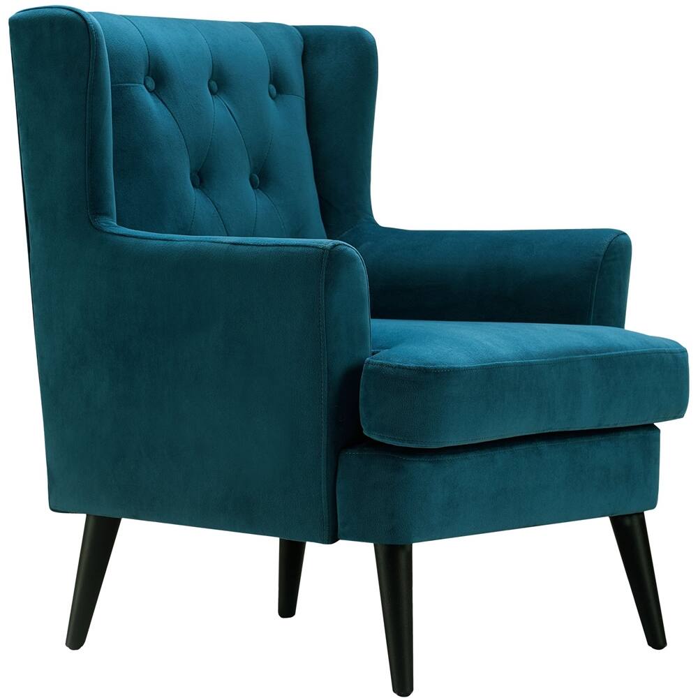 Alt View 11. Elle Decor - Traditional Wing Chair - French Teal.