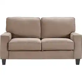Serta - Palisades Modern 2-Seat Fabric Loveseat - Soft Tan