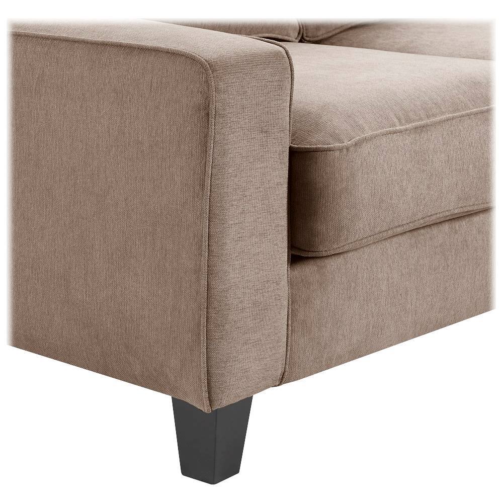 Alt View 12. Serta - Palisades Modern 2-Seat Fabric Loveseat - Soft Tan.