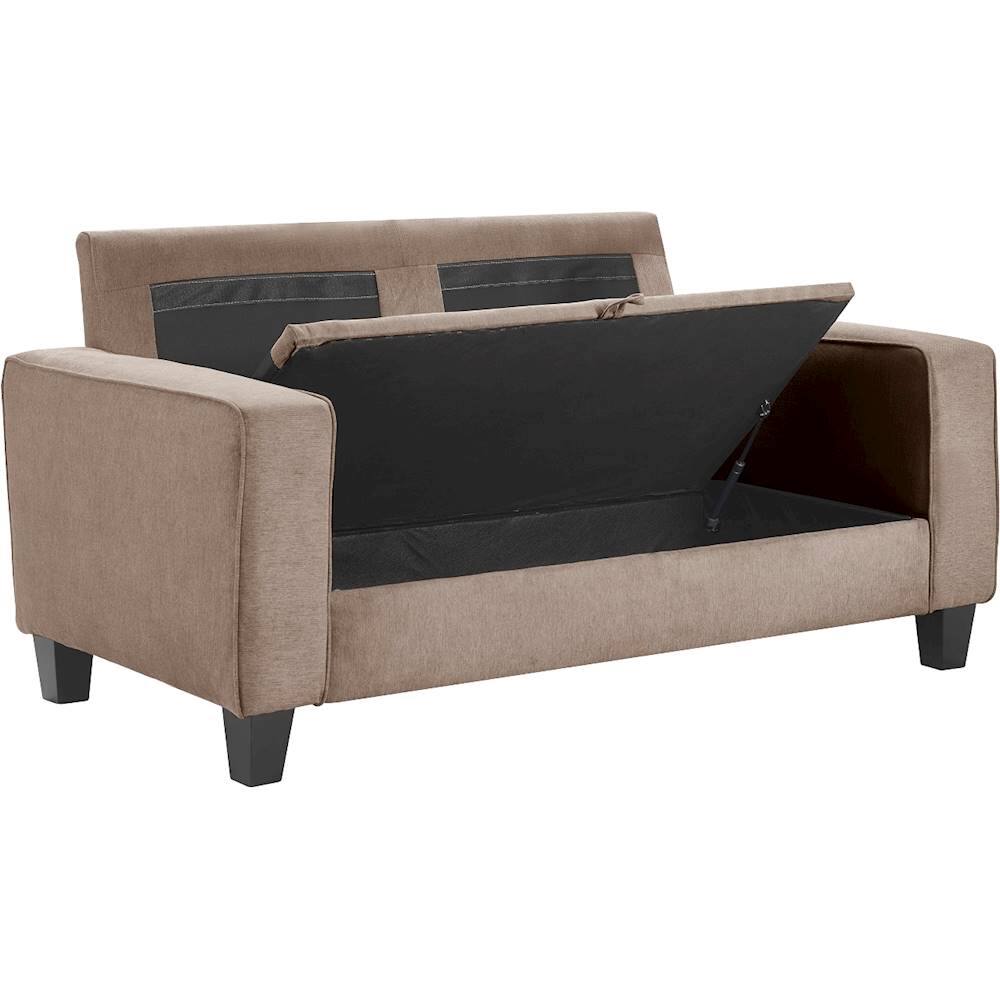 Alt View 13. Serta - Palisades Modern 2-Seat Fabric Loveseat - Soft Tan.