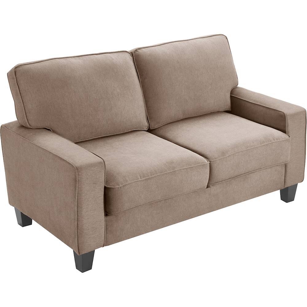 Alt View 1. Serta - Palisades Modern 2-Seat Fabric Loveseat - Soft Tan.