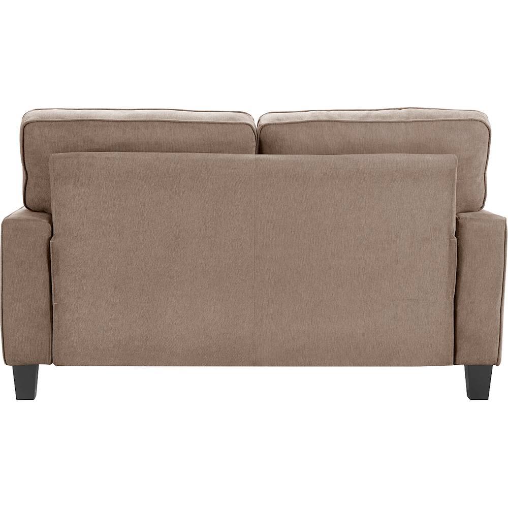 Alt View 3. Serta - Palisades Modern 2-Seat Fabric Loveseat - Soft Tan.