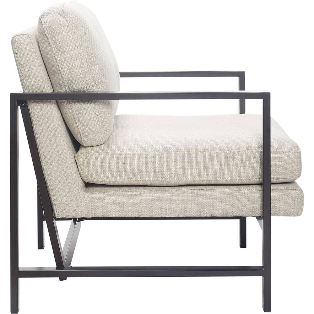 Alt View 13. Tommy Hilfiger - Mid-Century Linen Accent Chair - Neutral.