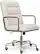 Angle. Finch - Franklin Bonded Leather Office Chair - Cream.