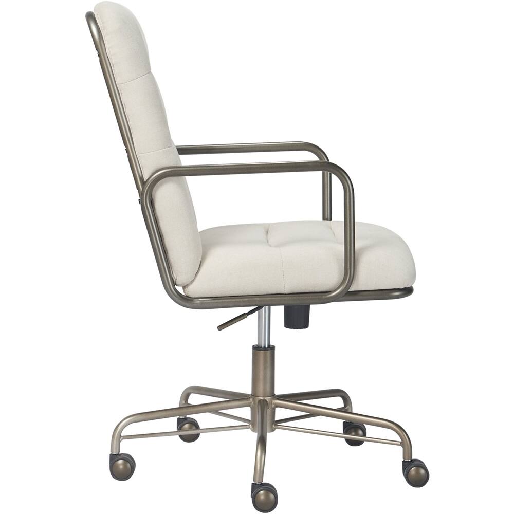 Alt View 13. Finch - Franklin Bonded Leather Office Chair - Cream.