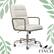 Left. Finch - Franklin Bonded Leather Office Chair - Cream.