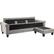 Alt View 24. Serta - Copenhagen L-Shaped Reversible Fabric 2-Piece Sectional - Light Gray.
