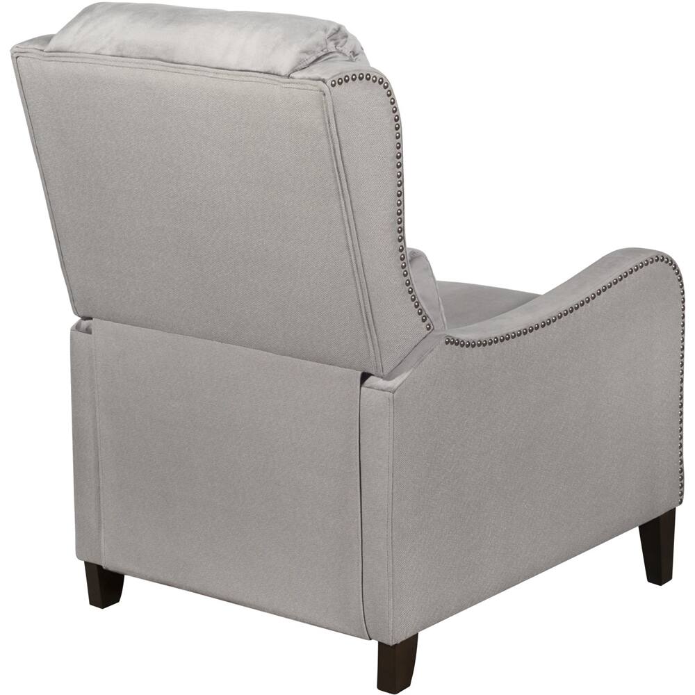 Alt View 11. Finch - Modern Recliner - Linen/Smoke Gray Velvet.