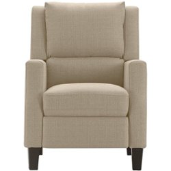 Click Decor - Modern Recliner - Sand - Front_Zoom
