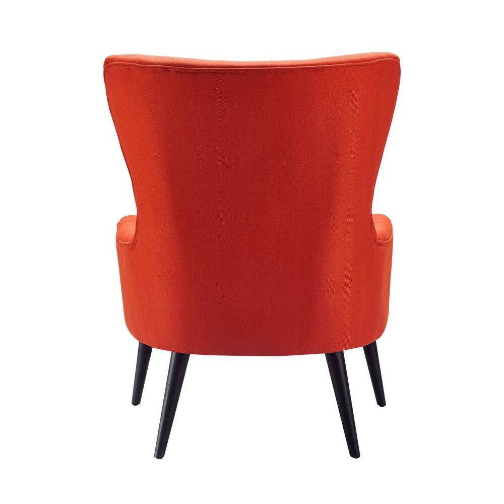 Alt View 12. Finch - Mid-Century Modern Armchair - Orange.