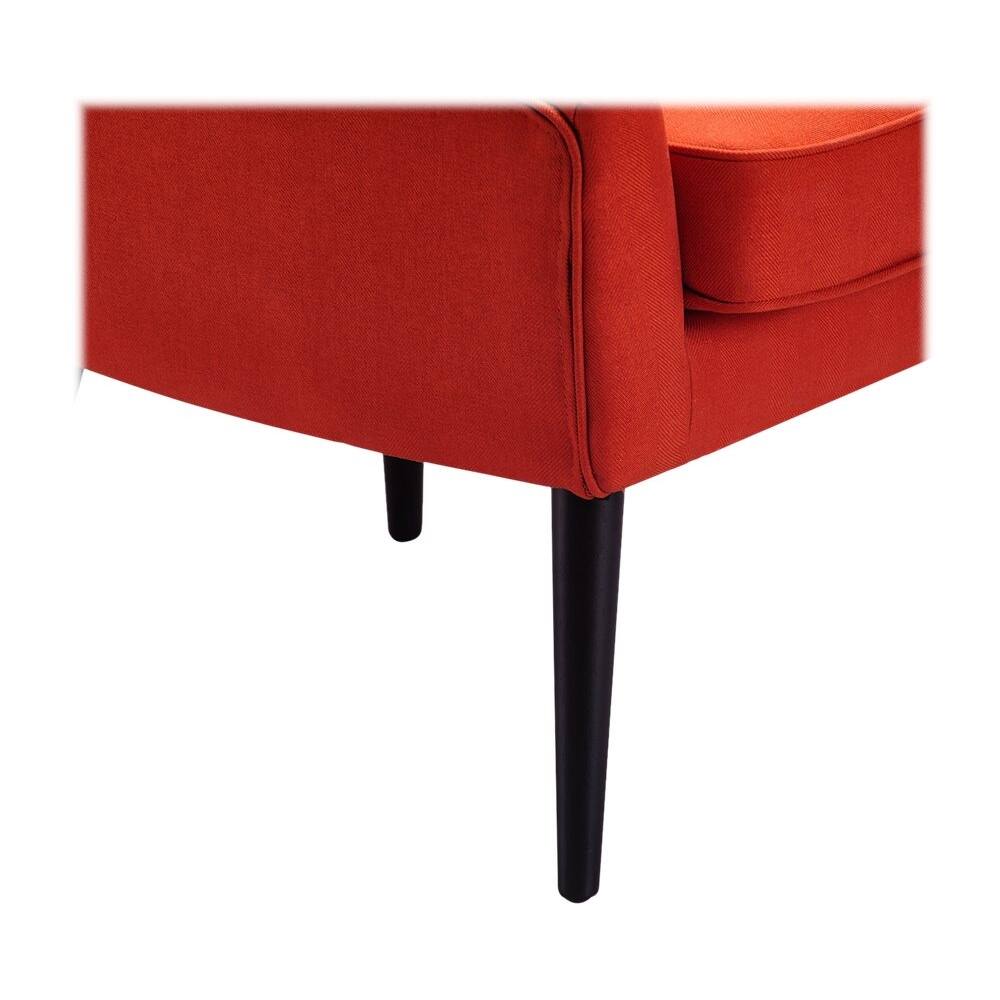 Alt View 16. Finch - Mid-Century Modern Armchair - Orange.