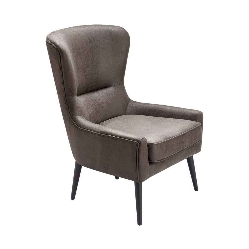 Left View: Adore Decor - 4-Leg Metal and Velvet Plush Accent Chair - Teal