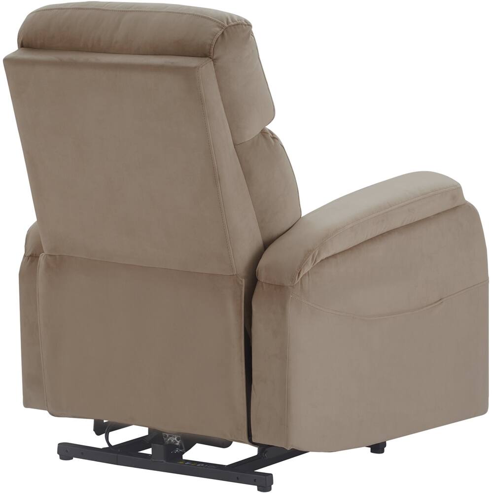 Alt View 12. Click Decor - Contemporary Recliner With Storage Pockets - Taupe.