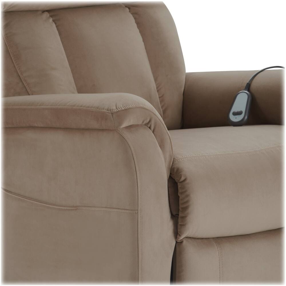 Alt View 15. Click Decor - Contemporary Recliner With Storage Pockets - Taupe.