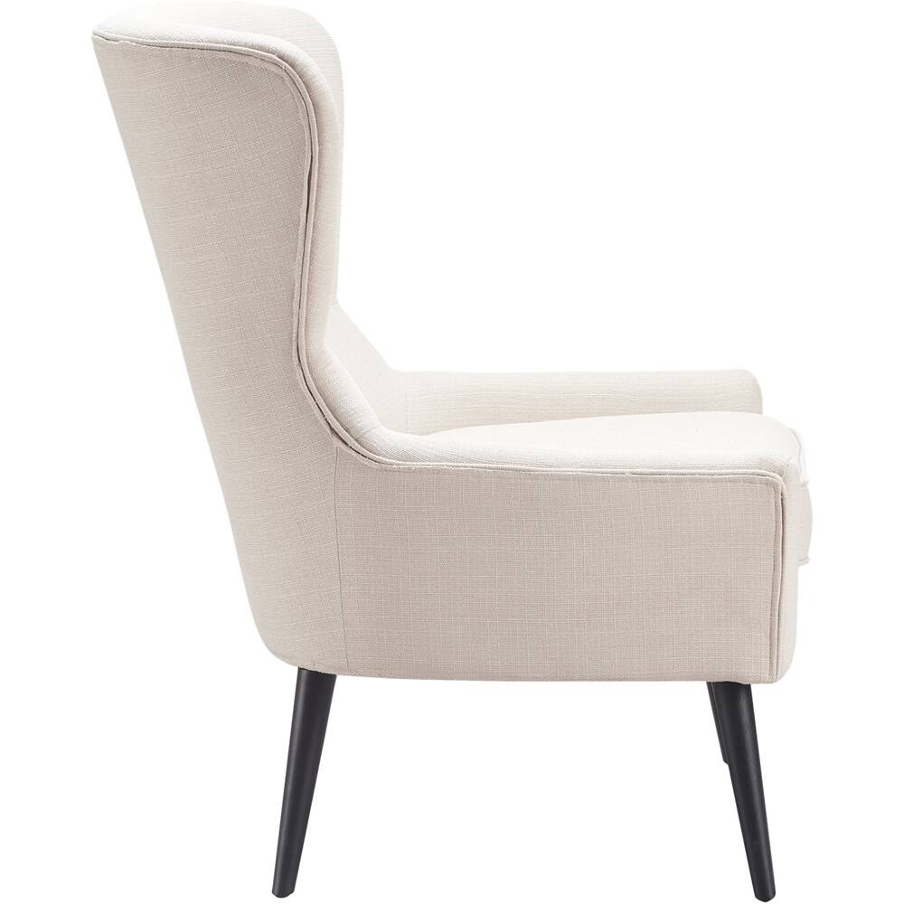 Alt View 14. Finch - Classic Wing Chair - Ivory.