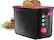 Angle. Insignia™ - 2-Slice Toaster - Black/Pink.