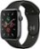Front Zoom. Geek Squad Certified Refurbished Apple Watch Series 5 (GPS) 44mm Space Gray Aluminum Case with Black Sport Band - Space Gray Aluminum.