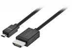 Front. Insignia™ - 8’ Micro HDMI Cable to HDMI - Black.