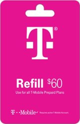 T-Mobile - $60 Refill Code (Immediate Delivery) [Digital] - Front_Zoom