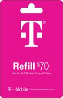 T-Mobile - $70 Refill Code (Immediate Delivery) [Digital] - Front_Zoom