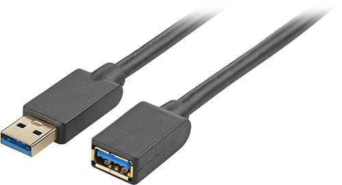Dynex 10 Usb 3 0 Type A To Usb 3 0 Type A Extension Cable Gray Dx Pu5310x Best Buy