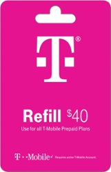 T-Mobile - $40 Refill Code (Immediate Delivery) [Digital] - Front_Zoom