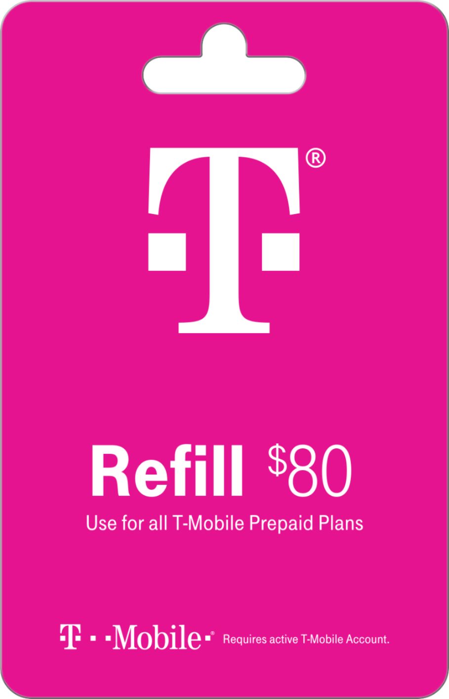 T-Mobile - $80 Refill Code (Immediate Delivery) [Digital]
