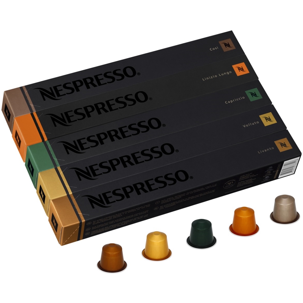 Nespresso Original Medium Roast Pack Coffee Pods (50-Pack) Multi 111315 ...