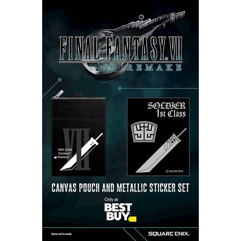 Final Fantasy VII Remake - Pouch and Sticker Set - PlayStation 4, PlayStation 5