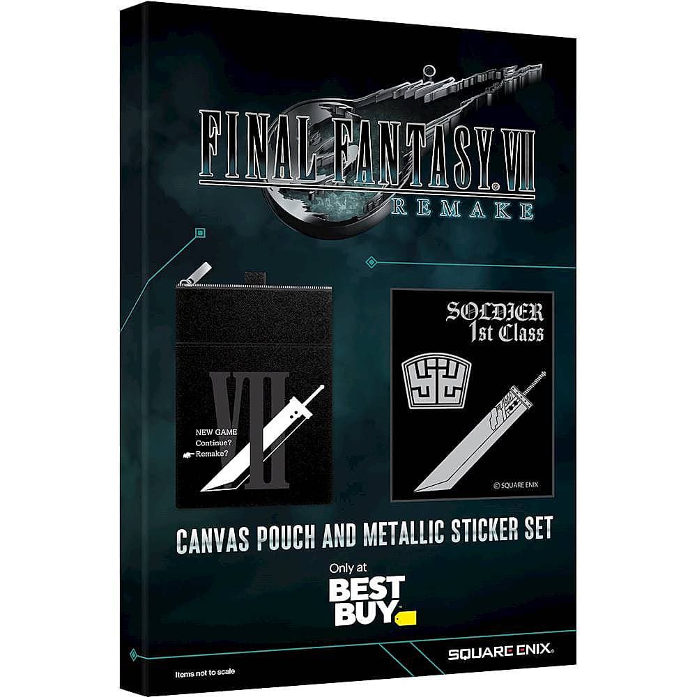 Final Fantasy VII Remake Pouch and Sticker Set - Best Buy