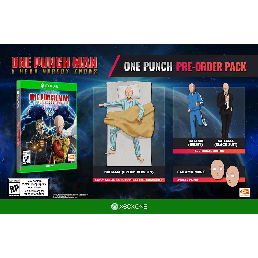 One Punch Man A Hero Nobody Knows Pre Order Bonus Xbox One