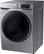 Left. Samsung - 4.5 Cu. Ft. High-Efficiency Stackable Front Load Washer with Steam and Self Clean+ - Platinum.