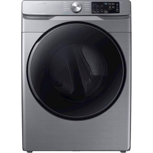 Samsung - 7.5 Cu. Ft. 10-Cycle Electric Dryer with Steam - Platinum was $899.99 now $629.99 (30.0% off)