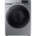 Front Zoom. Samsung - 7.5 Cu. Ft. Stackable Electric Dryer with Steam and Sensor Dry - Platinum.