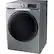 Left. Samsung - 7.5 Cu. Ft. Stackable Electric Dryer with Steam and Sensor Dry - Platinum.